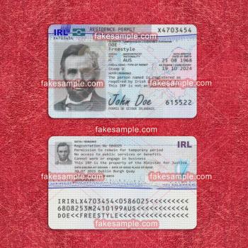 Thailand Residence Card Fake Template